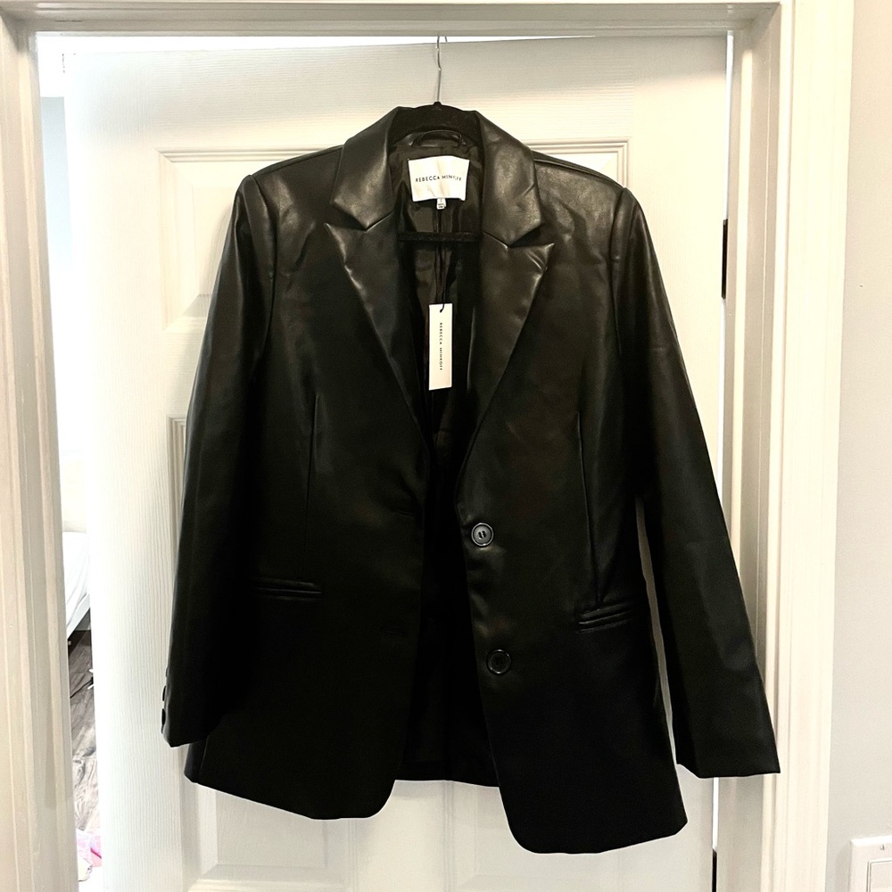 NWT Rebecca Minkoff Vegan Leather Blazer